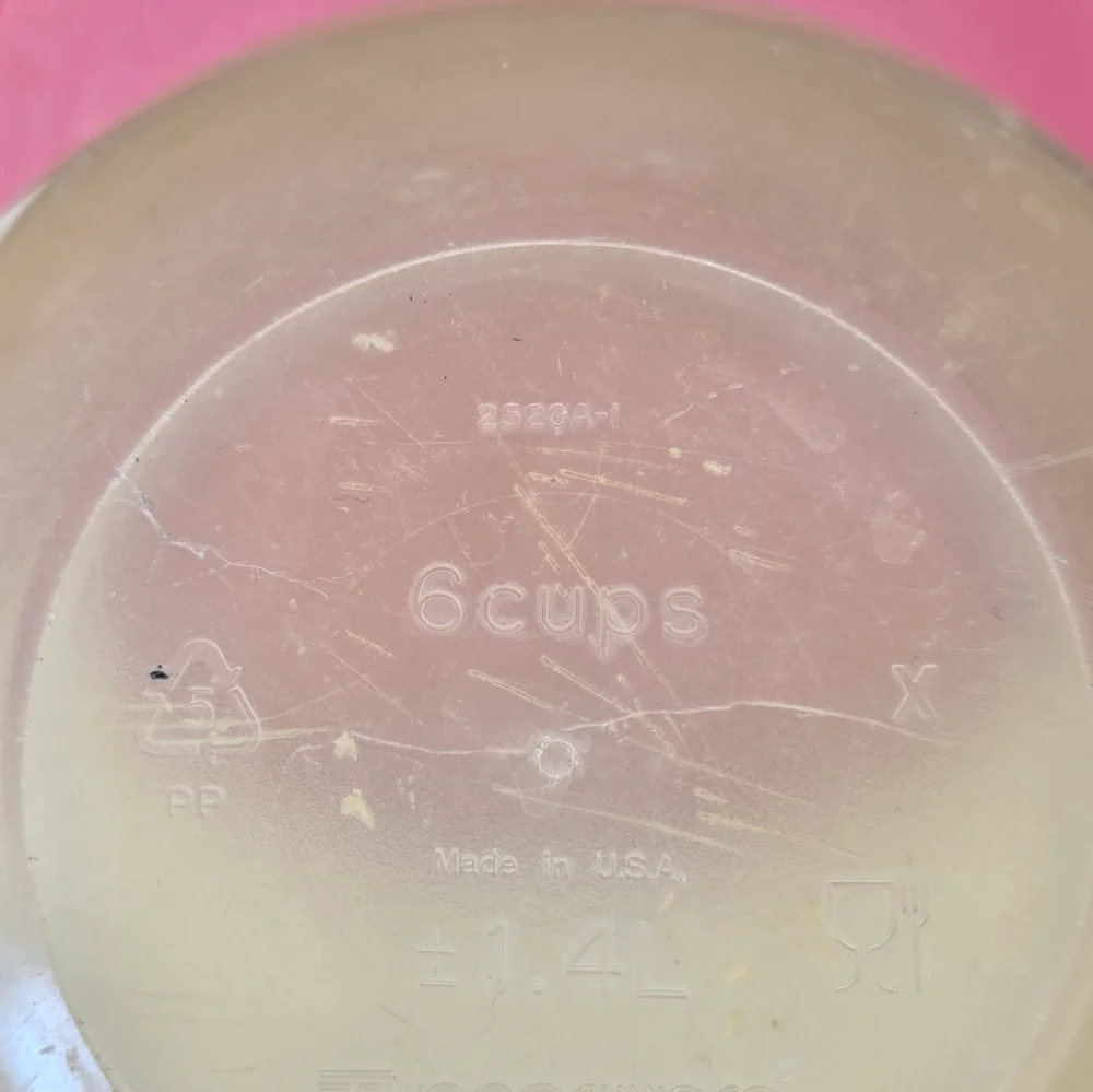 Tupperware Vintage Mixing Storage Wonderlier Bowl 2519 2520 C Butterfly Pink Lot